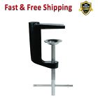 12016 Clamp Adjustable Arm Black Metal Powder Coated Steel Mounts Durable