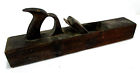 1800s 18.75 Unbranded Antique Wood Plane Large Curved Bottom Edge Long 3 Wide