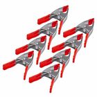 22e-ta04  A0 Wideskall Inch Metal Spring Clamps Red Rubber Tips 788012346148