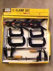 244-2271 Tool Shop New Piece Clamp Set Assortment Bar Clamps Spring