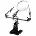 26000 Aven Helping Hand W 4x Magnifier Alligator Clamps