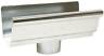 0498218 29010 Amerimax Home Products Gutter End With Drop Galvanized 049821290108