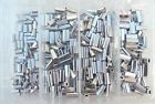 50lb-150lb Catch All Tackle Mini Aluminum Oval Crimp Kit 100pcs Each 8 1.0 1.1 And 1.3mm 799632084754