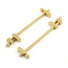 60396 Scientific Solid Brass Miniature Bar Clamps Inches Long 818305023125