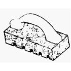 6069 Ali Inc Gator Grit Rubbing Brick Fluted Silicone 082354060695