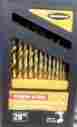 62281 Warrior Titanium Nitride Coated Drill Bit Set 29 Pc 638084964736