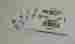 6287 Marshalltown Set Of 5 Plastic Square Notched Trowels Marshelltown 4 Sided Reusable