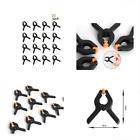 712396054108 Black Adjustable Spring Clamps Nylon Pieces For Photography