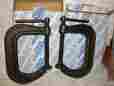 78-304 Armstrong Tools New Pair 2 Square Throat C-clamp 0 4 In 1 Heavy Duty 781412783049