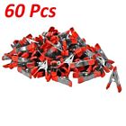 788012346537 Wideskall Inch Mini Metal Spring Clamps Red Rubber