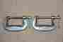 966702 66702 Craftsman Vtg Aluminum Carpenters C Clamps Set 2 Woodworking Carpentry