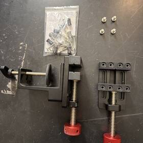 Wt104b Artymaster Tools 2 Mini Bench Vise Rubber Soft Jaws 0-2.48 Inch Clamp. 1 Base Clamp
