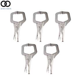 Apo81976 Autoooparts 5 Pcs 11 Inch Locking C Clamp Adjustable Pliers Grip With Swivel Pad Vise Jaws