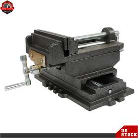 Ber376920 Berliii 6 Inch X-y Clamp Heavy Cross Drill Press Vise Slide Metal Milling 2 Way Machine