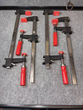 Bessey 784497074644 4 Clutch Style Bar Clamps 12 Inch Opening #gscc 2.512