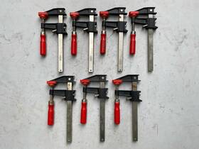 Bessey Gsc2-506 Lot Of 7 Sliding Bar Screw Clamps 6 Inch -capacity