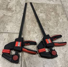 Ehkm12 Bessey Res01 Trigger Clamp Set Containing Lot Of 2 - Hand Tools Free Ship