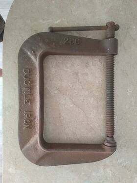 266-6 Brink & Cotton And Usa Made # 1/2 Inch C Clamp Ductile Iron