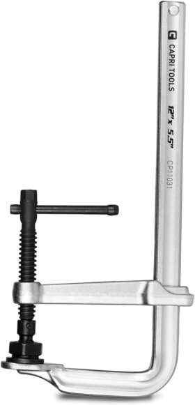 Capri Tools 696232569653 12-inch Heavy Duty All Steel Bar Clamp 5-1/2-inch Throat Depth 2