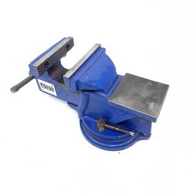 63330 Central Forge 4 Inch Cast Iron Swivel Base Vise With Anvil