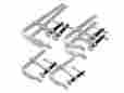 Clsx-set Bessey Bar Clamp Heavy Duty Replaceable F-style Sliding Arm Woodworking Steel