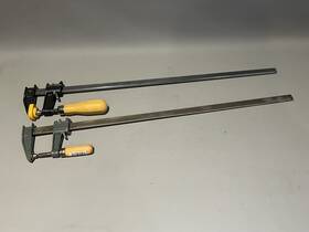 42824 Colmbian 22824 2 Vintage 24 Inch Bar Clamps - Columbian Sumo Grip No. And Unbranded