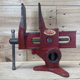 4-1003-3 Columbian Vintage Gyro-vise No. 72-1/2 Duck Bill Vise Gun Smith Usa