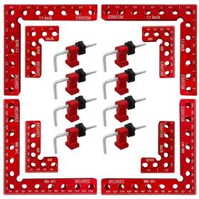 Crafom 070002868002 90 Degree Corner Clamping Squares Set Of 8 3 Inch 5.5 Wood Working Tools Al