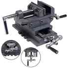 Cross-drill-press-vise-02215 Better Choice Cross Slide Vise 4 Wide Drill Press Strong Clamp Milling Heavy Duty Steel X-y 723436102215