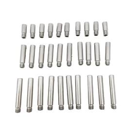 M6x1-nozzle-30pc Dcycbth M6 Thread Stainless Steel Nozzle Extension Tubes 304 Grade 10mm/20mm/30mm L