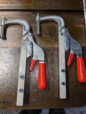 53450 De-sta-co New #345 Carbon Steel Hold Down Plier Clamp 10.86 Inch Overall Length