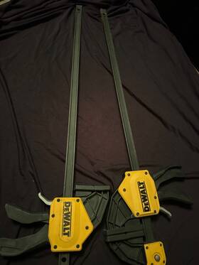 Dewalt 744110427349 2x 50 Inch 600 Lb. Trigger Clamp With 3.75 Throat Depth