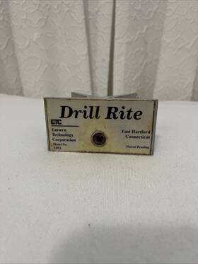 Edf1 Drill Rite Guide For Drills Etc. East Hartford Connecticut Model Pat Pend