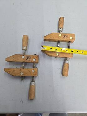 Dbq-06-complete Dubuque Clamp Works 6 Inch Micro-moose Wooden Hand Screw Clamps 2