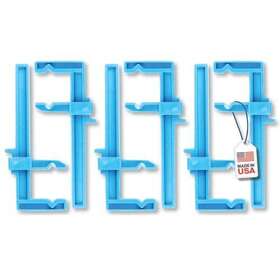 Excel Blades 098171924638 3 Inch Plastic Bar Adjustable Clamps For Diorama Made In Blue
