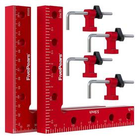 Wyl-90cjj-140-2 Fivepears 2 Pack 90 Degree Positioning Square Clamps Set For Woodworking 5.5 Inch X 1