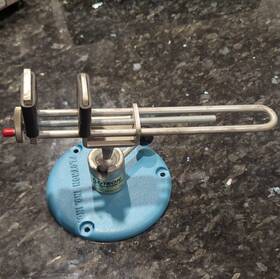 Md-110g Flotron Bench Vise Blue Silver Black Metal Plastic Single Piece