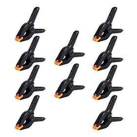Frichom 717979148939 10 Packs Of 3.5 Inch Professional Plastic Small Spring Clamps Heavy Duty For