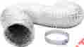 Glduct25c Ipower Non-insulated Ducting Aluminum Foil Vent With 2 Clamps 25-f 610395731283