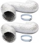 Glduct4x8cx2 Ipower 2-pack Non-insulated Ducting Aluminum Foil Vent With 2 Of 799441253242
