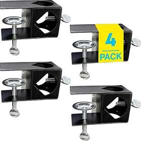 Gray Bunny 842735104710 Universal Pole Holder Deck Mount Clamp 4 Pcs - With Tiki Torch And Mounting P