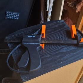 Great Neck 22570 4 In Bar Clamp Quick-release Push Button Slide Jaw Black/orange