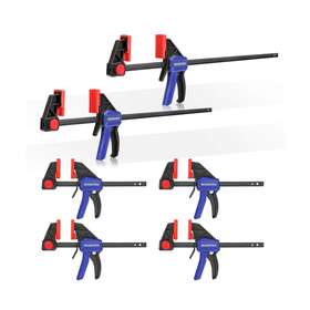 W001411a Hanzghou Greatstar Industrial Co.ltd Workpro Bar Clamps For Woodworking 6-pack One-handed Clamp/spreader 6-inch