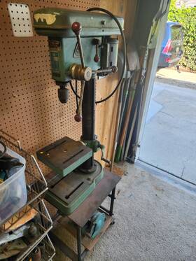 1030305 Heavy Duty Drill Press Grinder And Rolling Stand