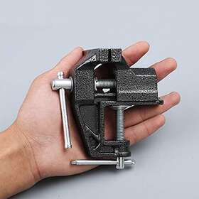 Hengda Vise 753318733770 Mini Table Clamp Small Bench Vice New Upgraded Cast Iron Manufacturing Jewe