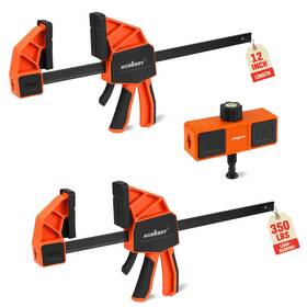 88028 Horusdy Horudsy 3-pack 12-inch Bar Clamps Set With Leveling Block Heavy Duty