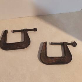 No-568 Huron Machine Tool Co Concinnati C-clamp No 568 2 1/2 Inch Set Of Two