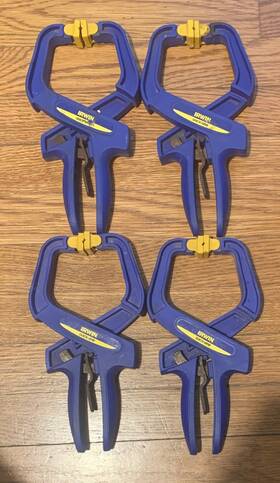 59400 Irwin 767615682822 Quick-grip Clamps Set Of 4 Model 2003 Used Vg Cond. Free Ship