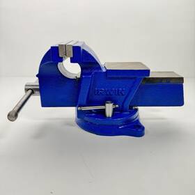 Z321 Irwin Record Vise 4 Inch Swivel With Anvil Blue Euc