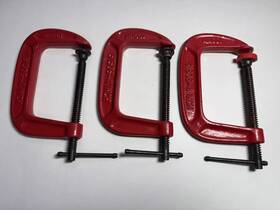 51509-8 Jet Lot Of 3 C-clamps Cast Iron 4 Inch 51506